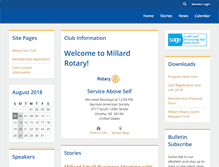 Tablet Screenshot of millardrotary.org